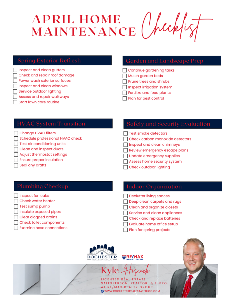 April Home Maintenance Checklist