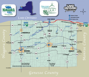 Map of Orleans County NY