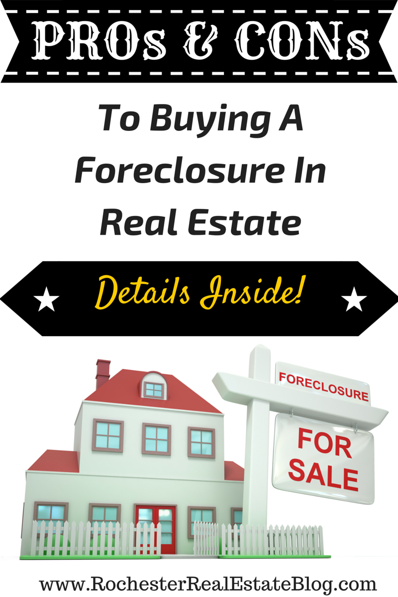 PROs & CONs To Buying A Foreclosure In Real Estate